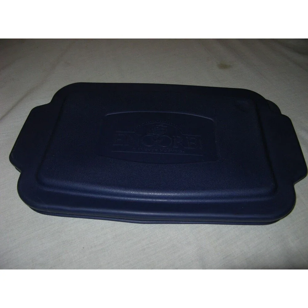 Anchor Hocking Encore 2 Qt Baking Dish Replacement Lid Blue Plastic 5915-11